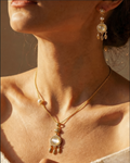 Cat's Eye Dreamcatcher Floral Necklace