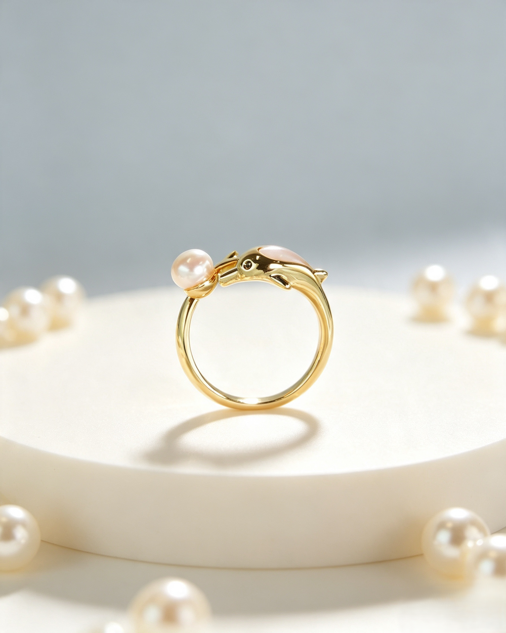 Dolphin Adjustable Open Ring
