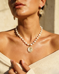 Baroque Pearl Rose Mother-of-Pearl Jewelry Set