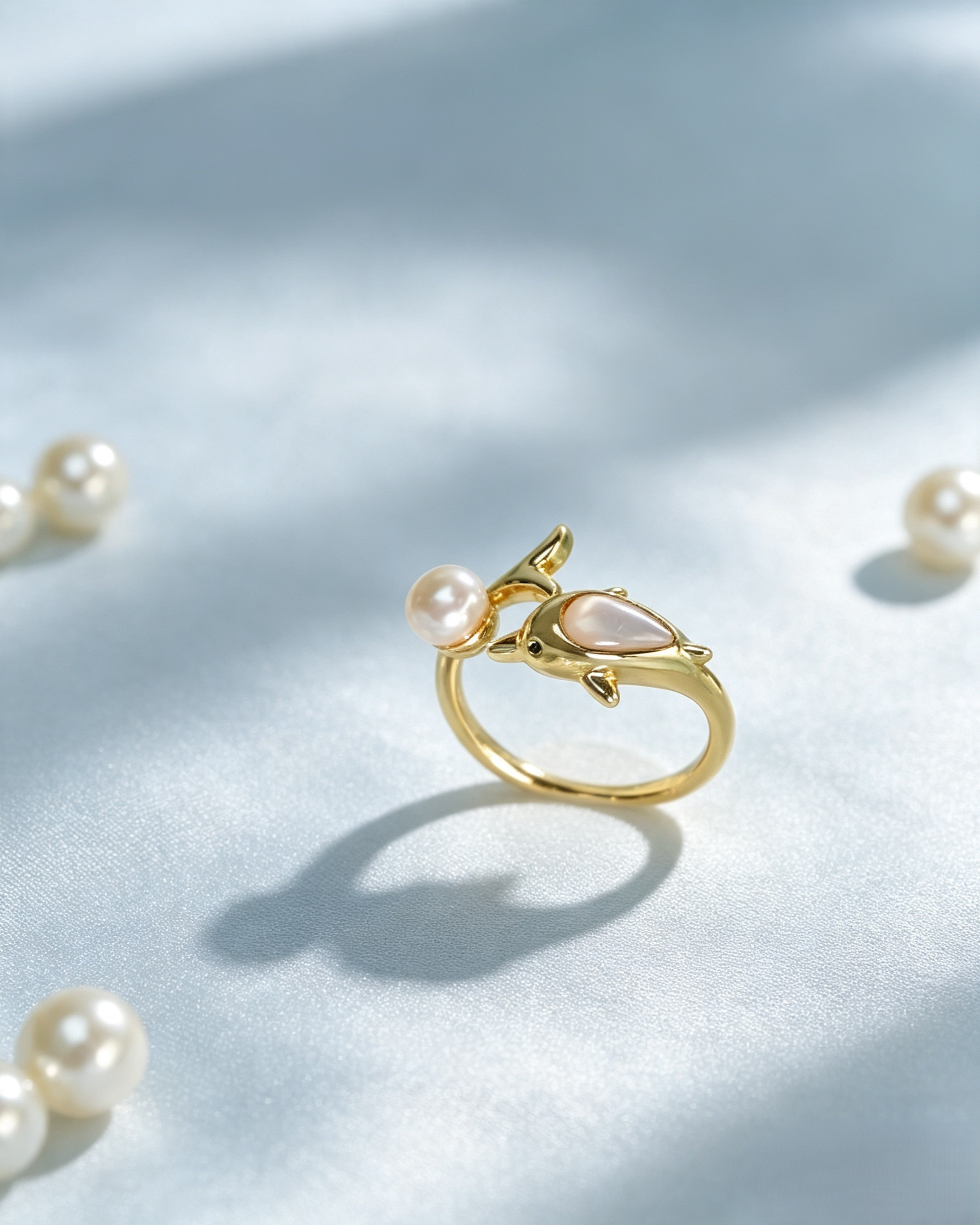 Dolphin Adjustable Open Ring