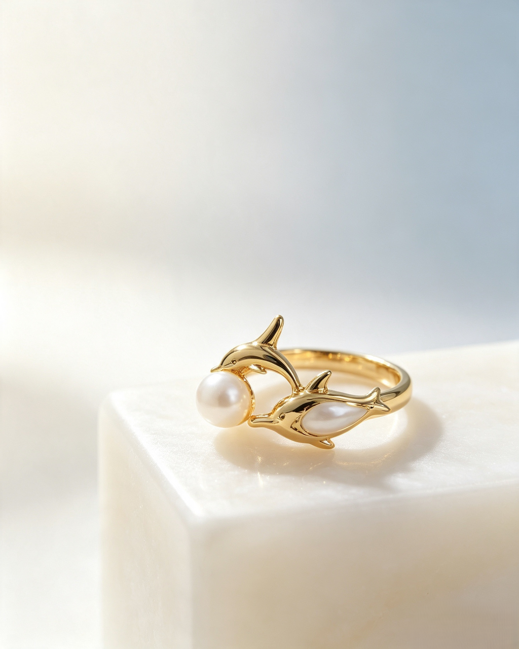 Dolphin Adjustable Open Ring